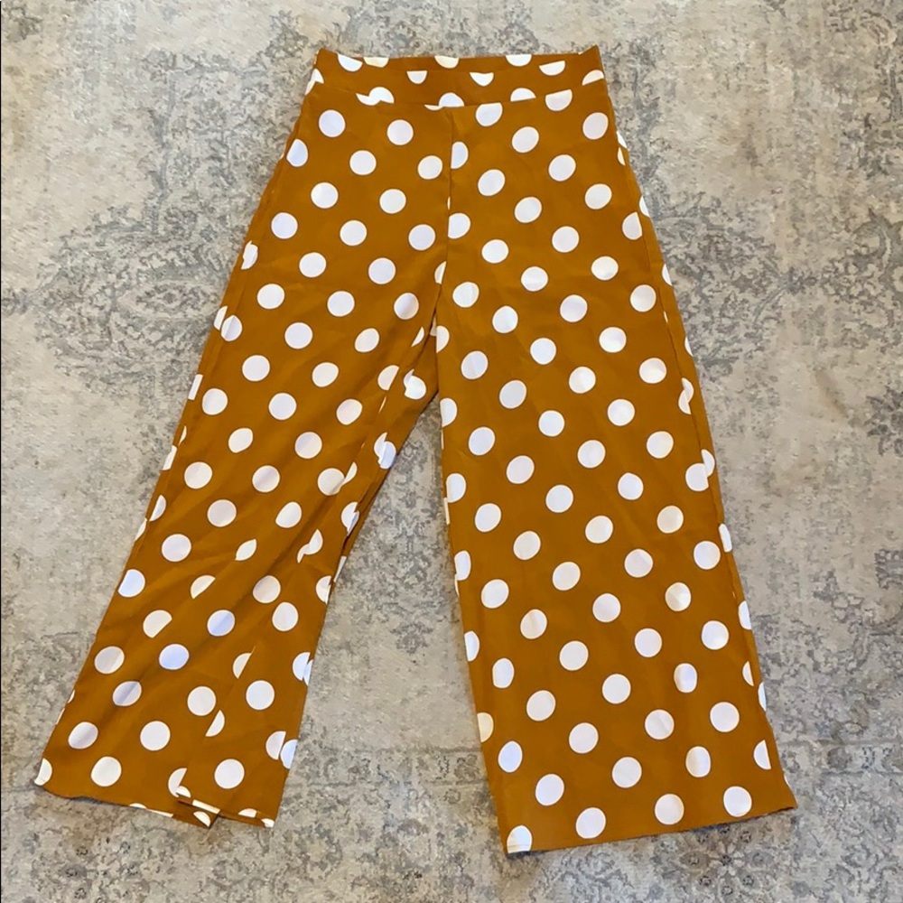 Polka Dot Wide Leg Pants